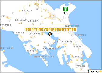 map of Saint Marys River Estates