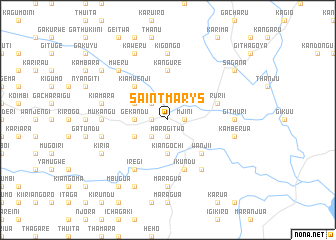 map of Saint Marys