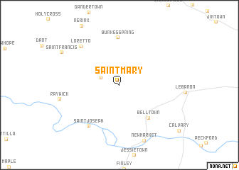 map of Saint Mary