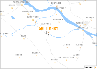 map of Saint Mary