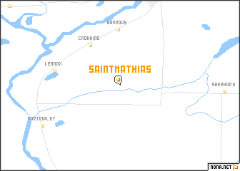 map of Saint Mathias