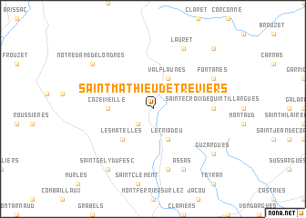 map of Saint-Mathieu-de-Tréviers