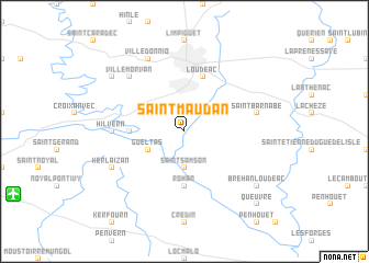 map of Saint-Maudan