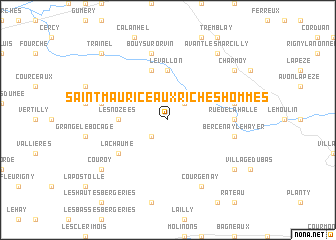 map of Saint-Maurice-aux-Riches-Hommes