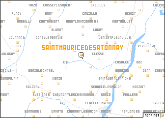 map of Saint-Maurice-de-Satonnay