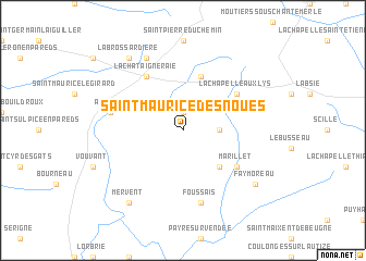 map of Saint-Maurice-des-Noues