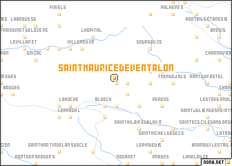 map of Saint-Maurice-de-Ventalon