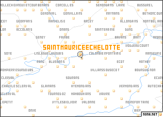 map of Saint-Maurice-Échelotte