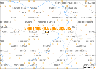 map of Saint-Maurice-en-Gourgois