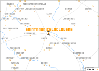 map of Saint-Maurice-la-Clouère