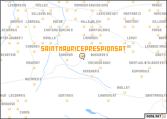map of Saint-Maurice-près-Pionsat