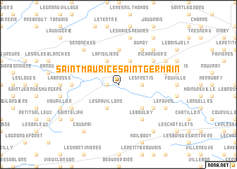 map of Saint-Maurice-Saint-Germain