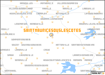 map of Saint-Maurice-sous-les-Côtes