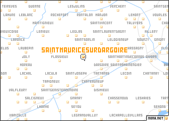 map of Saint-Maurice-sur-Dargoire