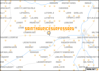 map of Saint-Maurice-sur-Fessard