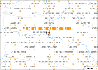 map of Saint-Maurice-sur-Huisne