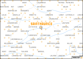 map of Saint-Maurice