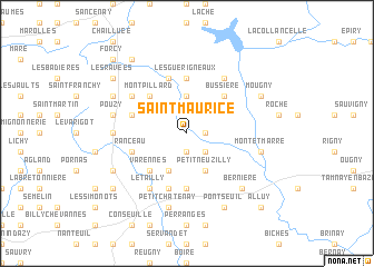map of Saint-Maurice