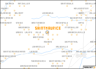 map of Saint-Maurice