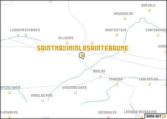 map of Saint-Maximin-la-Sainte-Baume