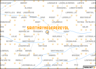 map of Saint-Mayme-de-Pereyol