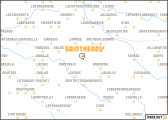 map of Saint-Méard