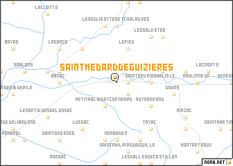 map of Saint-Médard-de-Guizières