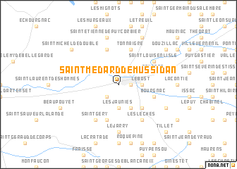 map of Saint-Médard-de-Mussidan
