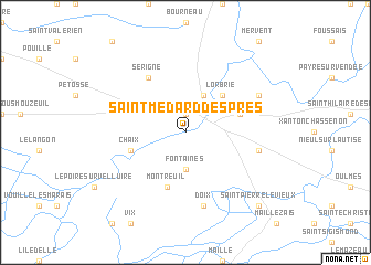 map of Saint-Médard-des-Prés