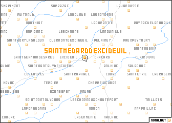 map of Saint-Médard-dʼExcideuil