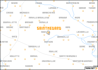 map of Saint-Médard