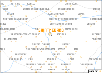 map of Saint-Médard