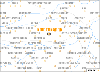 map of Saint-Médard