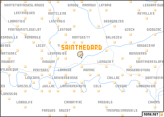 map of Saint-Médard