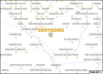 map of Saint-Médard