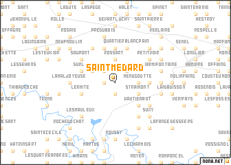 map of Saint-Médard