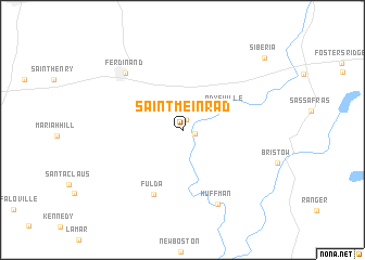 map of Saint Meinrad