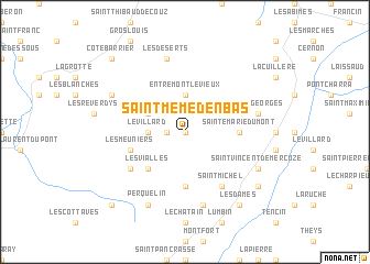 map of Saint-Même dʼen Bas