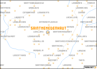 map of Saint-Même dʼen Haut