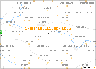 map of Saint-Même-les-Carrières