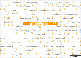 map of Saint-Merd-la-Breuille