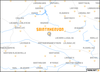 map of Saint-MʼHervon