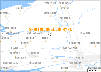 map of Saint Michaels on Wyre