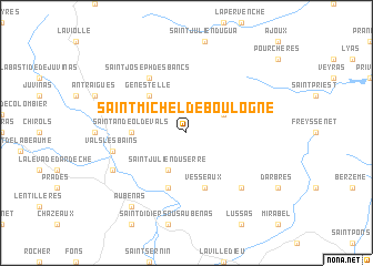 map of Saint-Michel-de-Boulogne