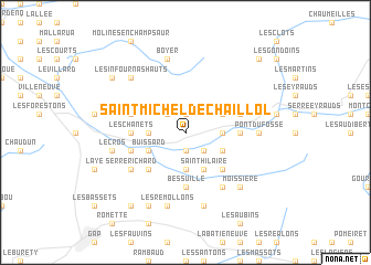 map of Saint-Michel-de-Chaillol