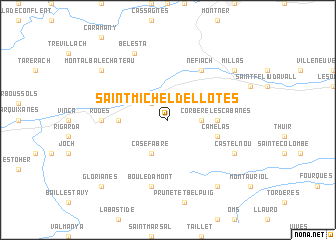map of Saint-Michel-de-Llotes