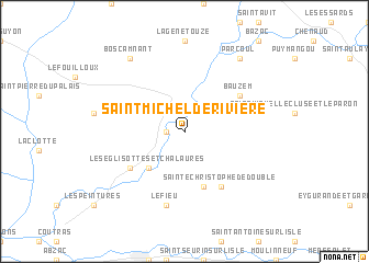 map of Saint-Michel-de-Rivière