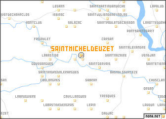 map of Saint-Michel-dʼEuzet