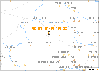 map of Saint-Michel-de-Vax