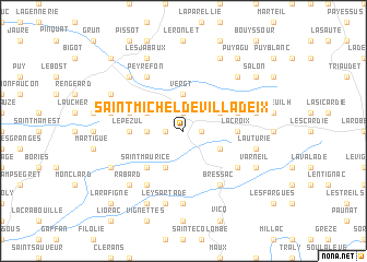 map of Saint-Michel-de-Villadeix
